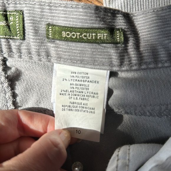 Eddie Bauer size 10 grey boot cut pants - Picture 4 of 5